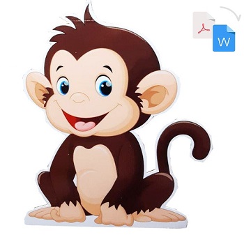 میمون برای کودکان PDF و WORD
