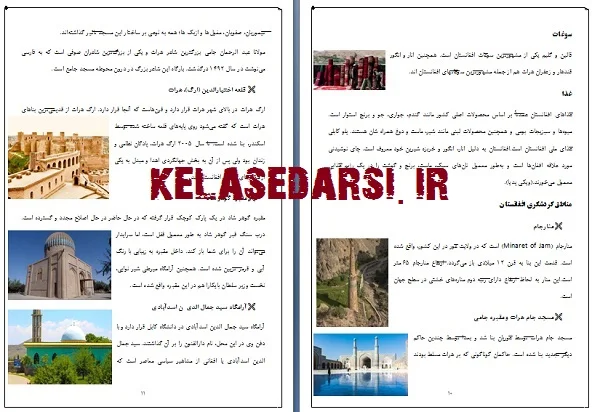 تحقیق و پروژه در مورد کشور افغانستان